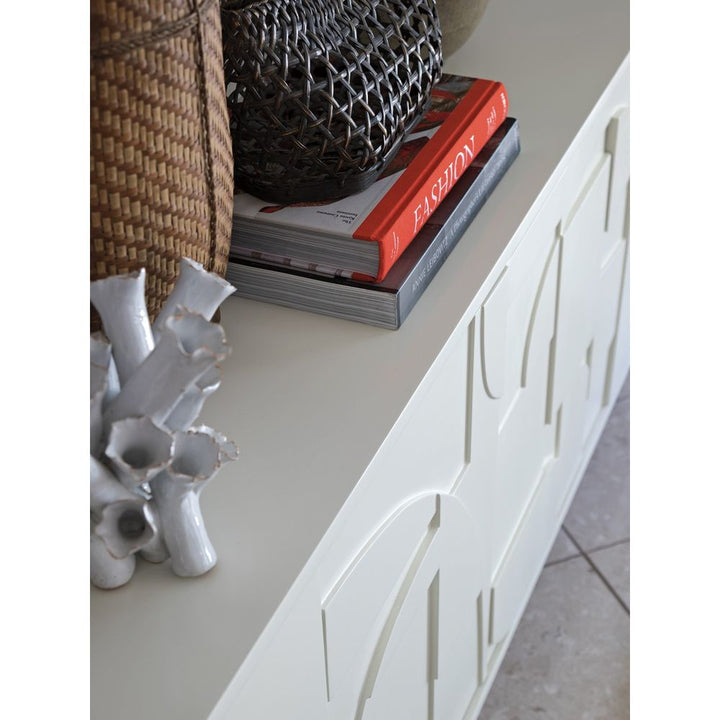 Bardo Long Media Console - White