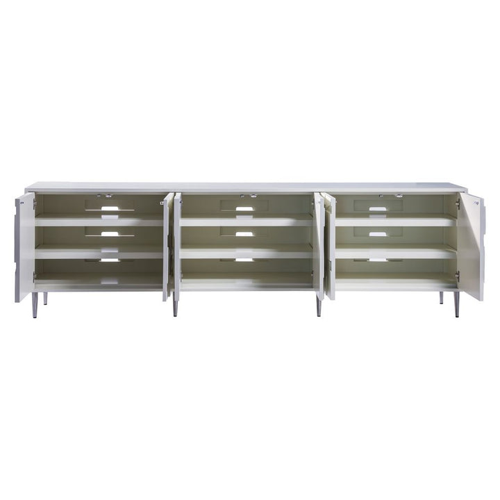 TV Stands & Media Consoles Bardo Long Media Console - White
