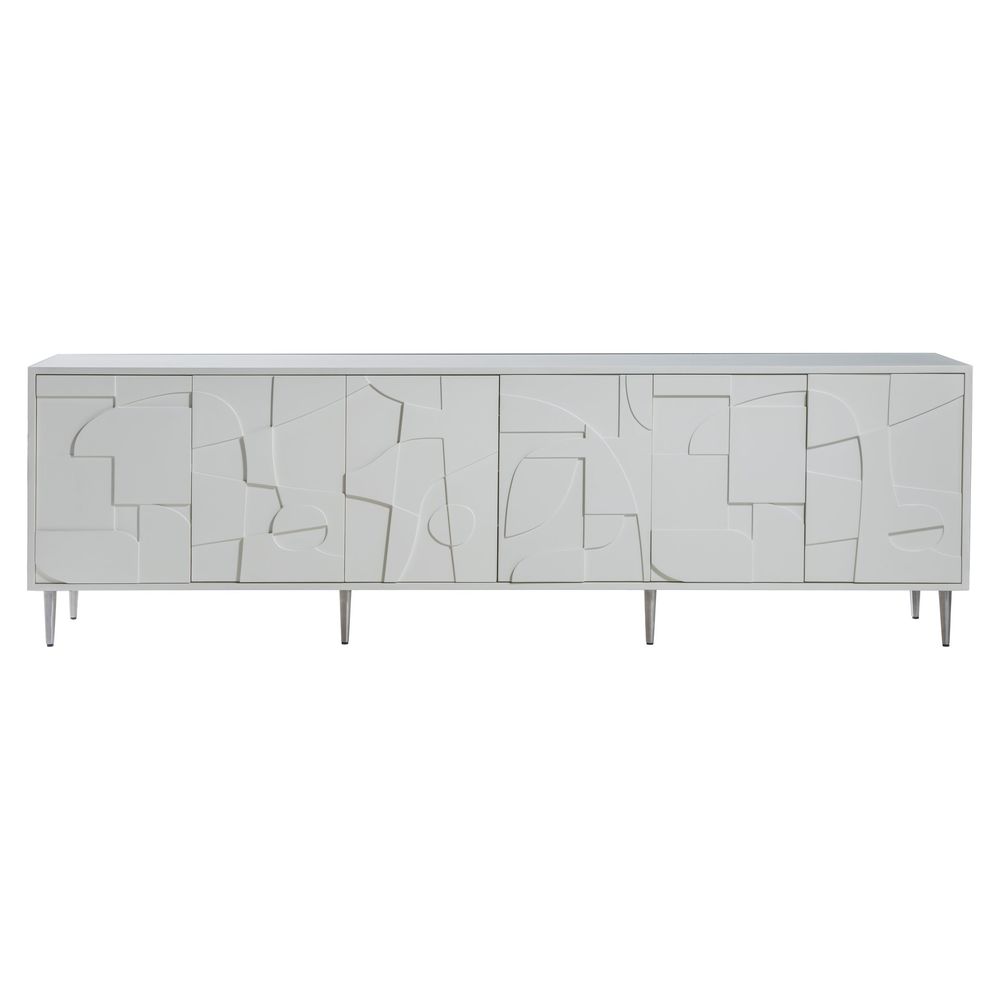 Bardo Long Media Console - White