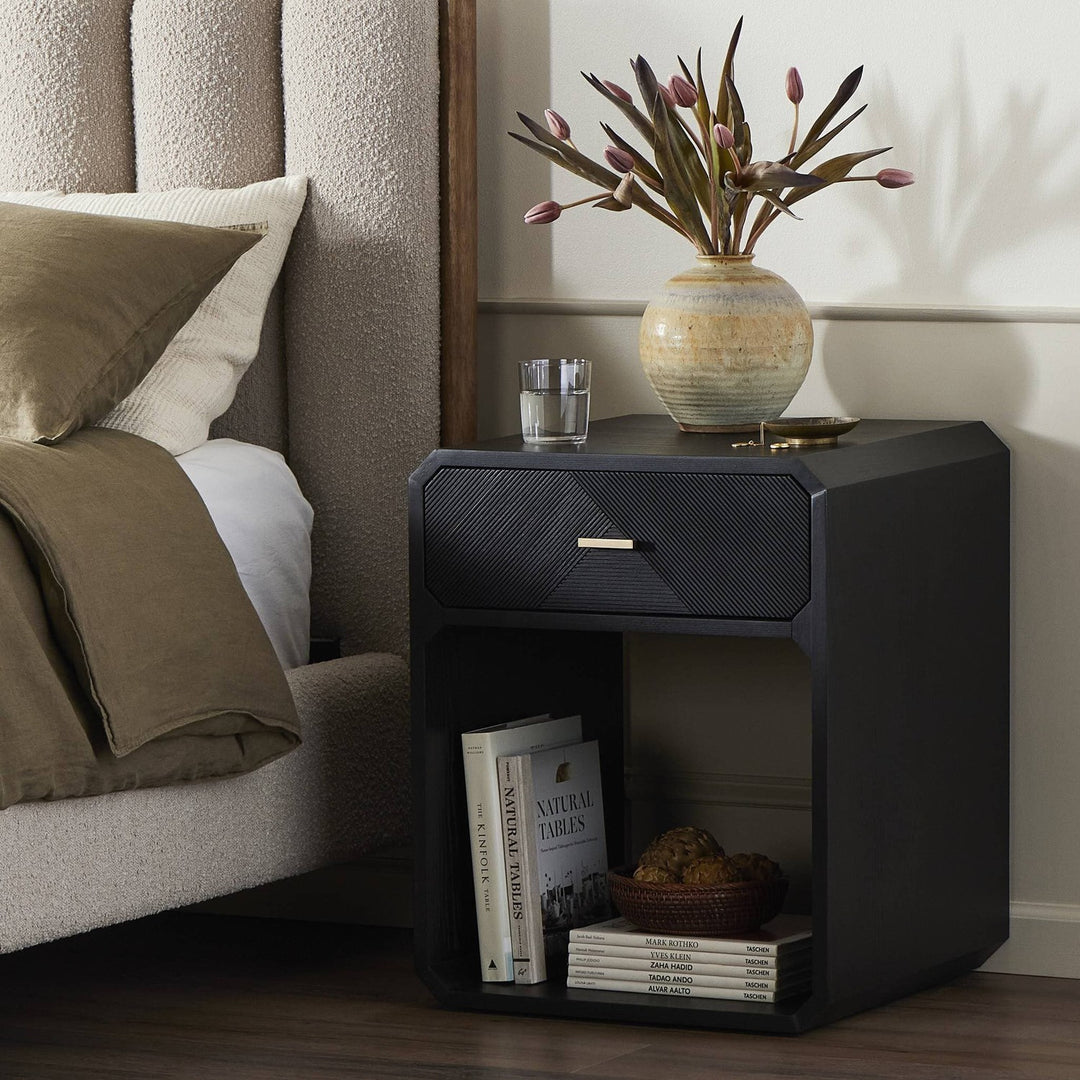 Corinth Nightstand - Black Ash