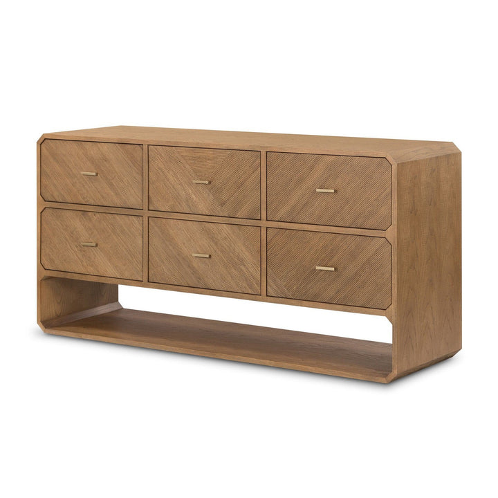 Corinth 6 Drawer Dresser - Natural Ash