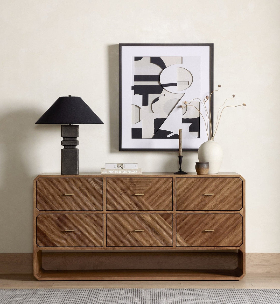 Corinth 6 Drawer Dresser - Natural Ash