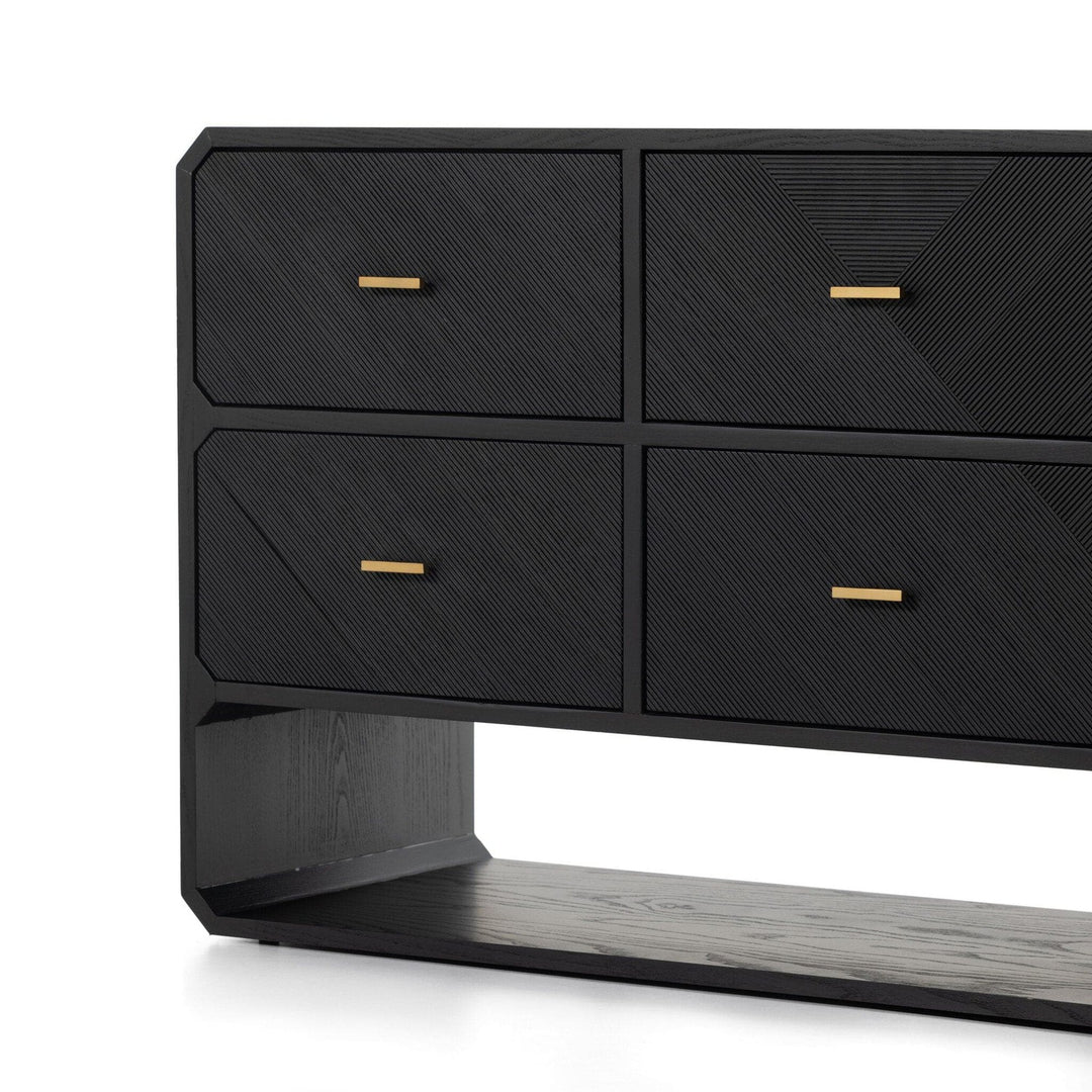 Corinth 6 Drawer Dresser - Black Ash