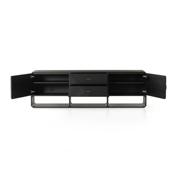 Corinth Media Console - Black Ash