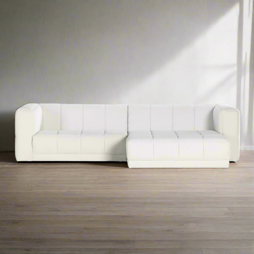 Sectionals Ravi 2-Piece Sectional - Right Chaise - Fiqa Boucle Natural