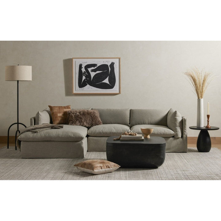 Haven Slipcover 2-Piece Sectional - Valley Nimbus - Left Chaise