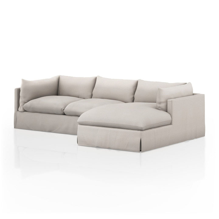 Haven Slipcover 2-Piece Sectional - Bennett Moon - Right Chaise