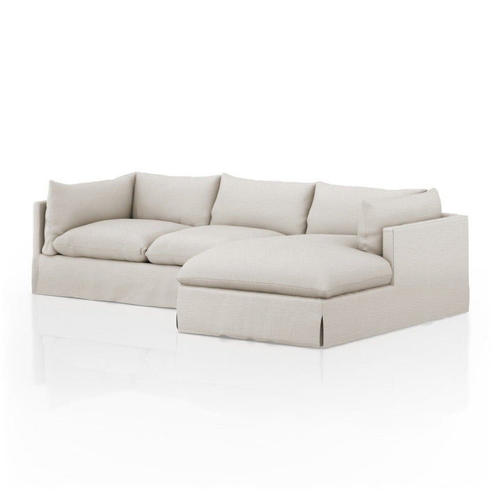 Haven Slipcover 2-Piece Sectional - Valley Nimbus - Right Chaise