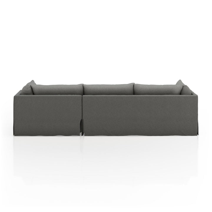 Refuge Slipcover 2-Piece Sectional - Right Chaise - 115" - Fallon Charcoal