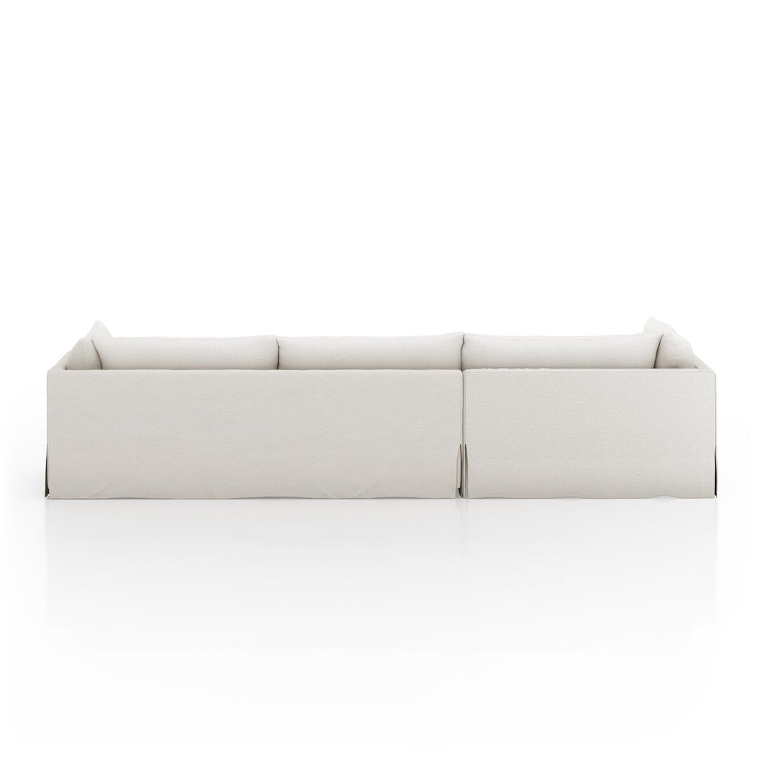 Refuge Slipcover 2-Piece Sectional - Left Chaise - 133" - Valley Nimbus