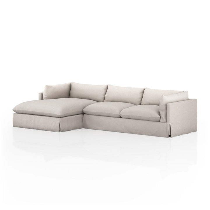 Haven Slipcover 2-Piece Sectional - Bennett Moon - Left Chaise