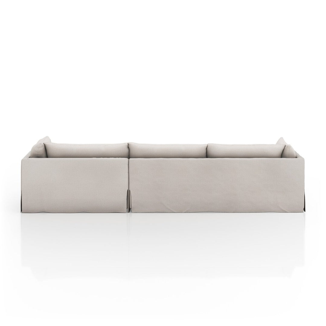 Refuge Slipcover 2-Piece Sectional - Right Chaise - 133" - Bennett Moon