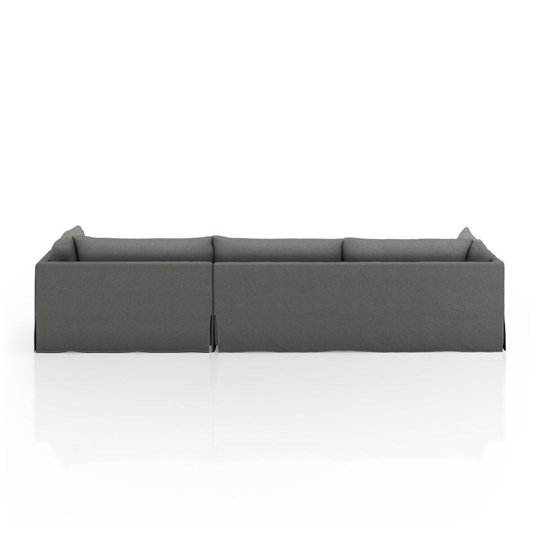 Refuge Slipcover 2-Piece Sectional - Right Chaise - 133" - Fallon Charcoal