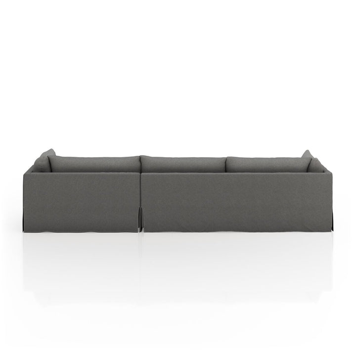 Refuge Slipcover 2-Piece Sectional - Right Chaise - 133" - Fallon Charcoal