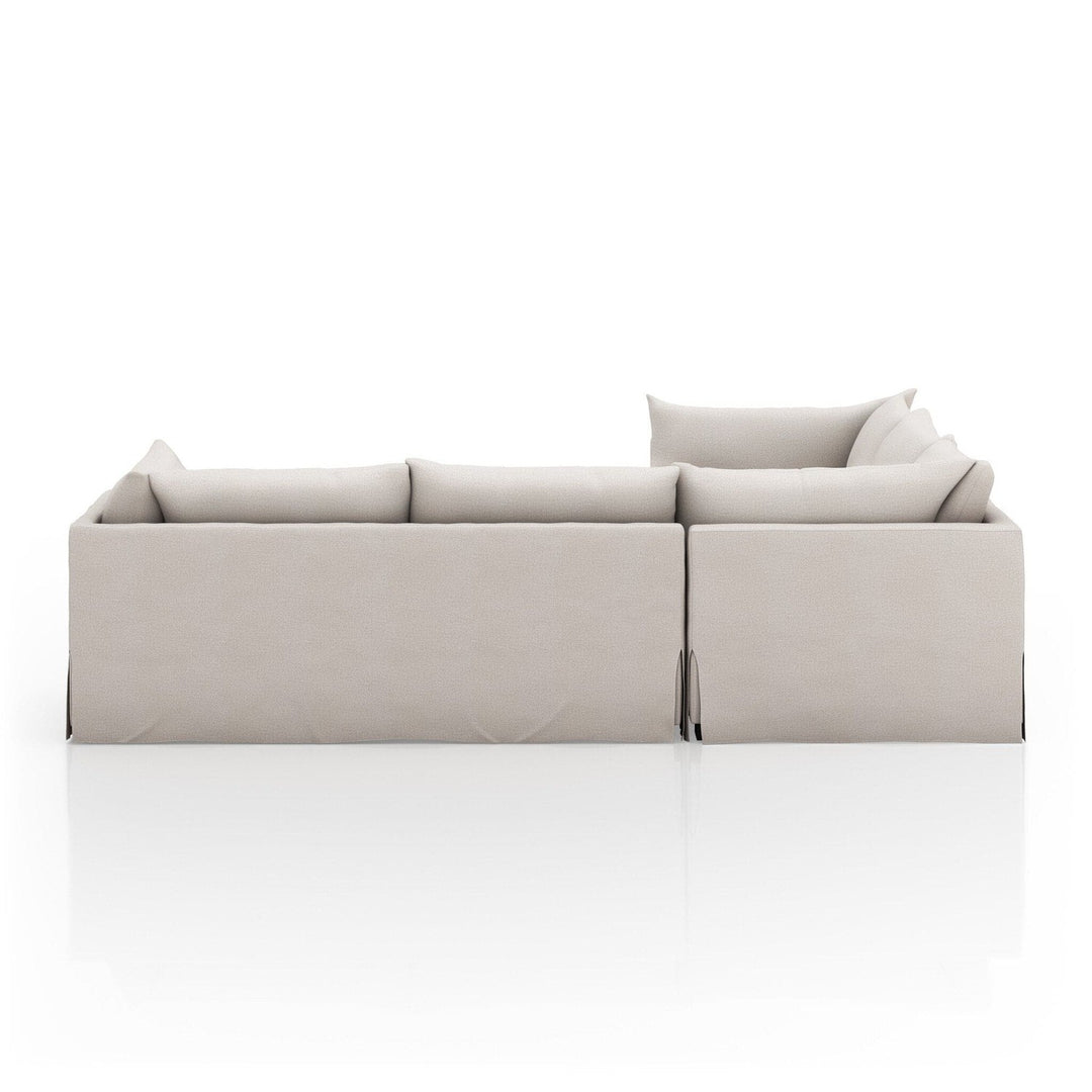 Haven Slipcover 3-Piece Sectional - Bennett Moon - 111"