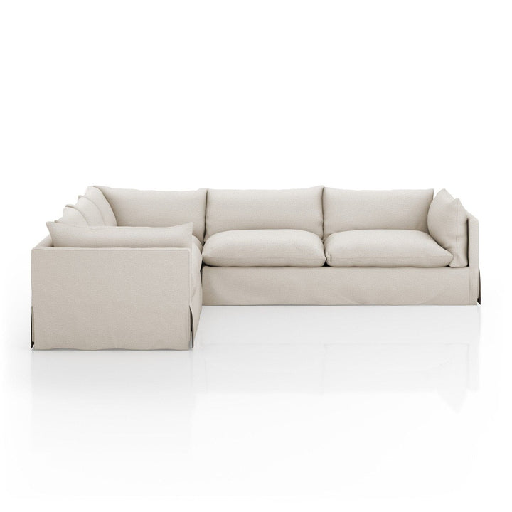 Haven Slipcover 3-Piece Sectional - Valley Nimbus - 122"