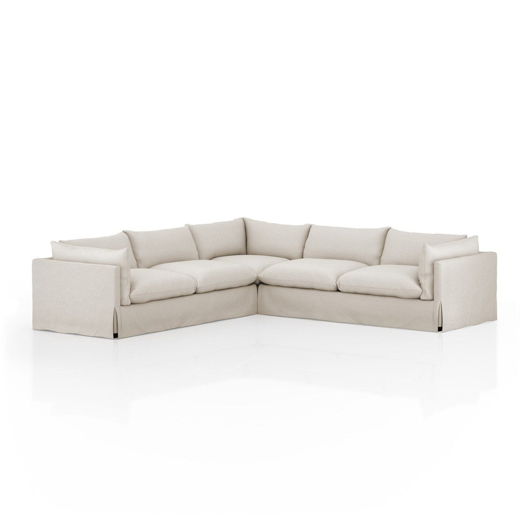 Haven Slipcover 3-Piece Sectional - Valley Nimbus - 122"