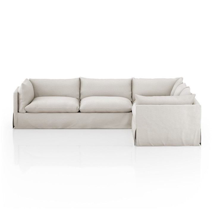 Haven Slipcover 3-Piece Sectional - Valley Nimbus - 122"