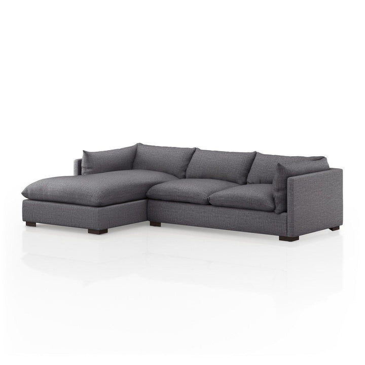 Holden 2-Piece LAF Sectional - 112" - Bennett Charcoal