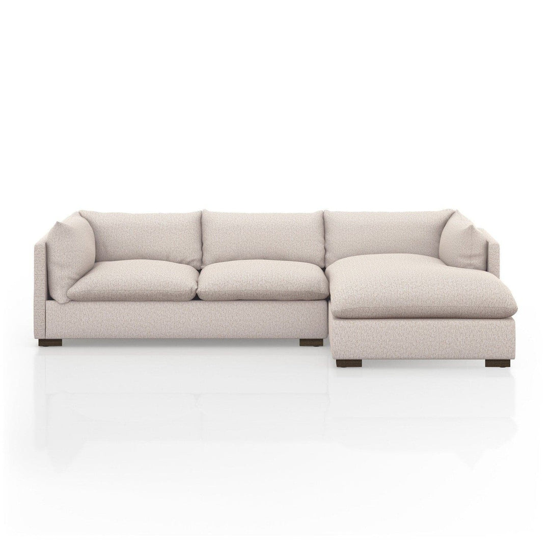 Holden 2-Piece RAF Sectional - 112" - Bayside Pebble