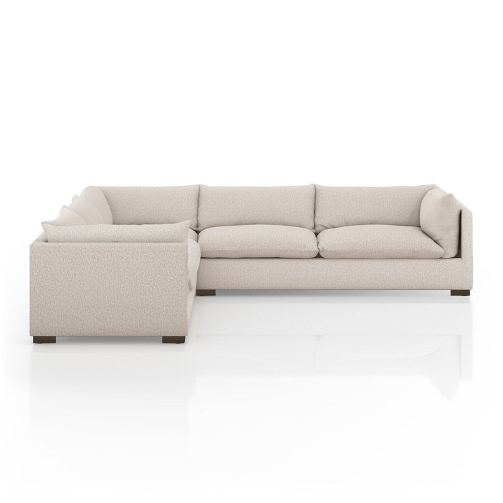 Holden 3-Piece Sectional - Bayside Pebble - 122"