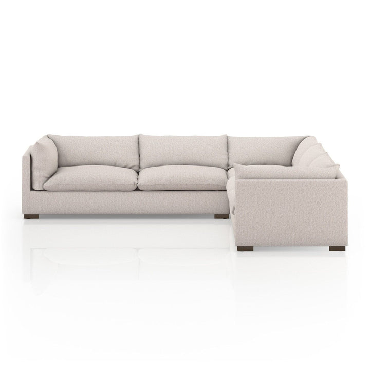 Holden 3-Piece Sectional - Bayside Pebble - 122"