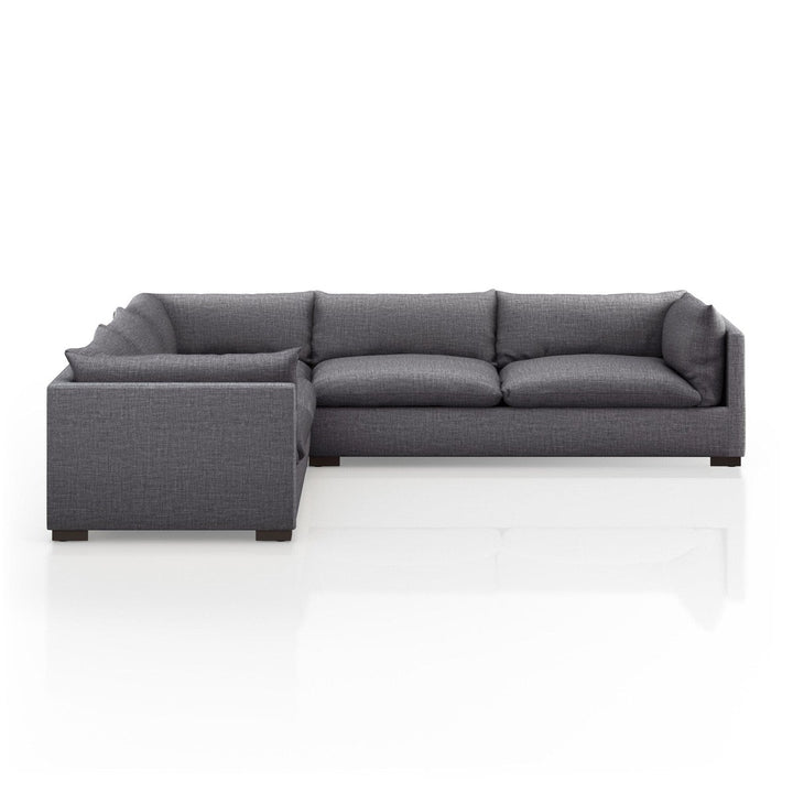 Holden 3-Piece Sectional - Bennett Charcoal - 122"