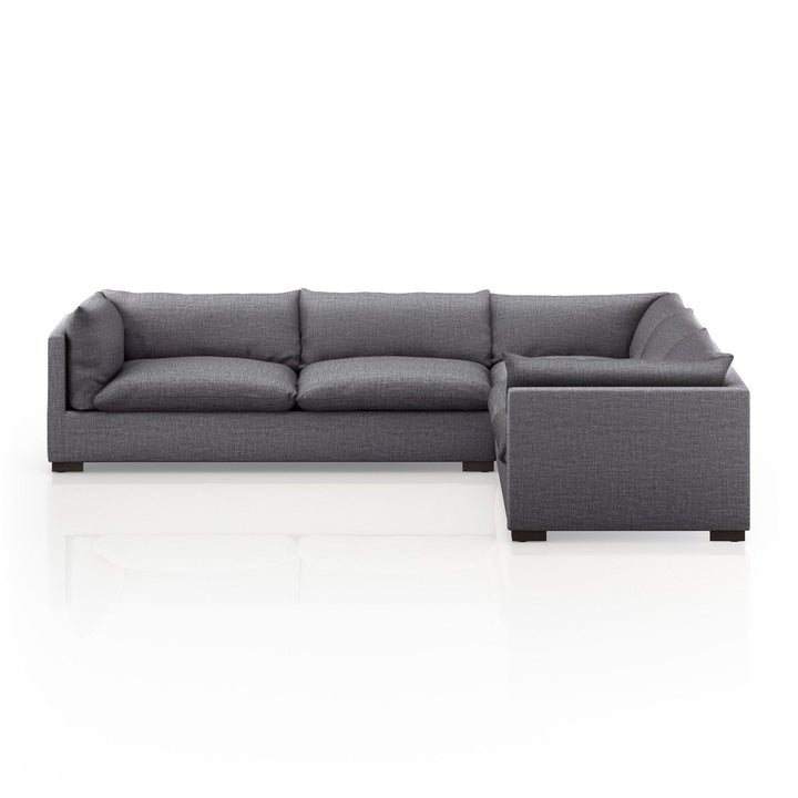 Holden 3-Piece Sectional - Bennett Charcoal - 122"