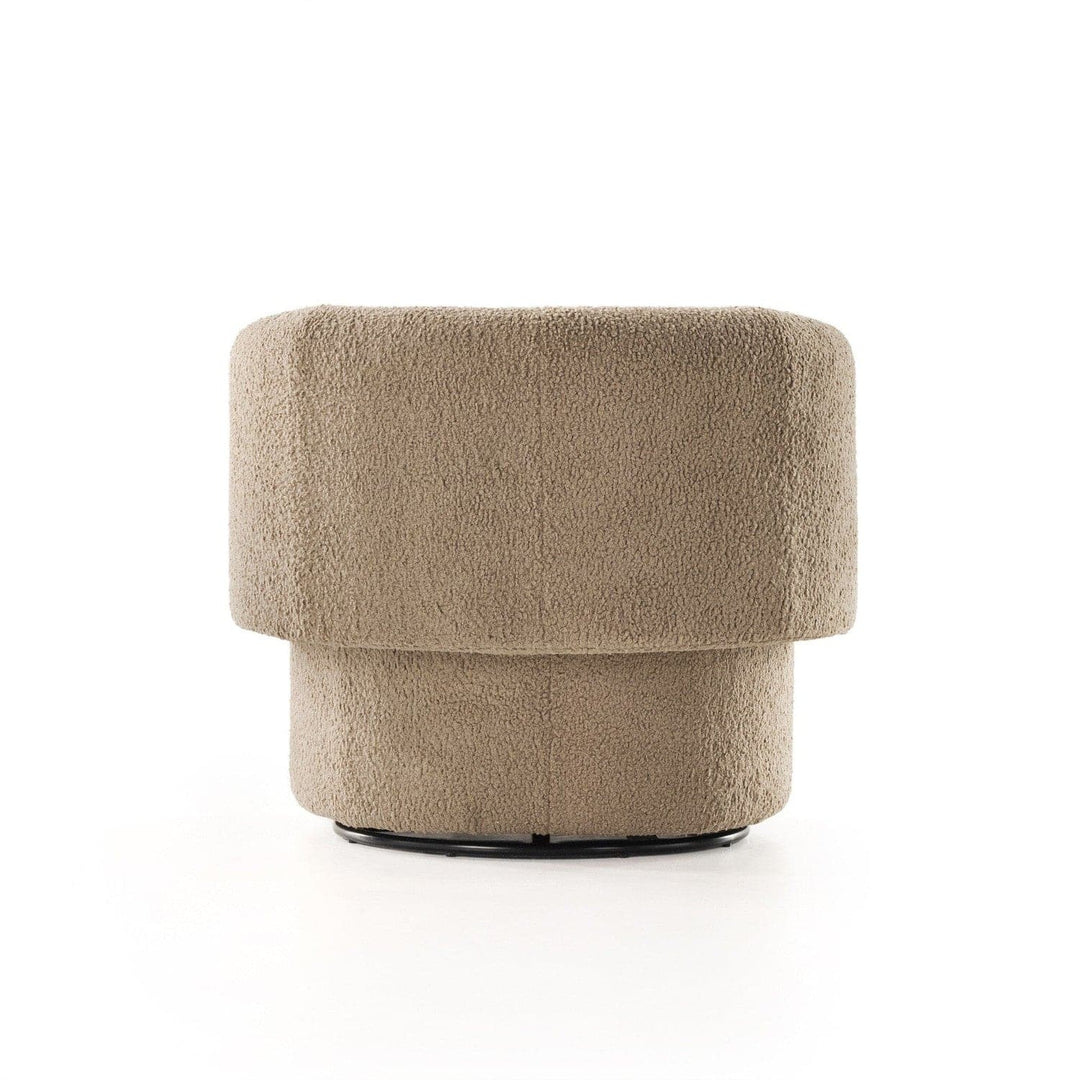 Talbot Swivel Chair - Sheepskin Camel