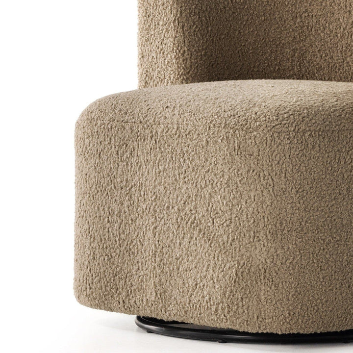 Talbot Swivel Chair - Sheepskin Camel