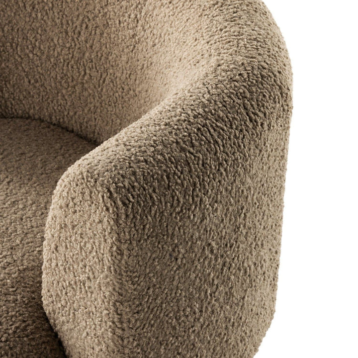 Talbot Swivel Chair - Sheepskin Camel