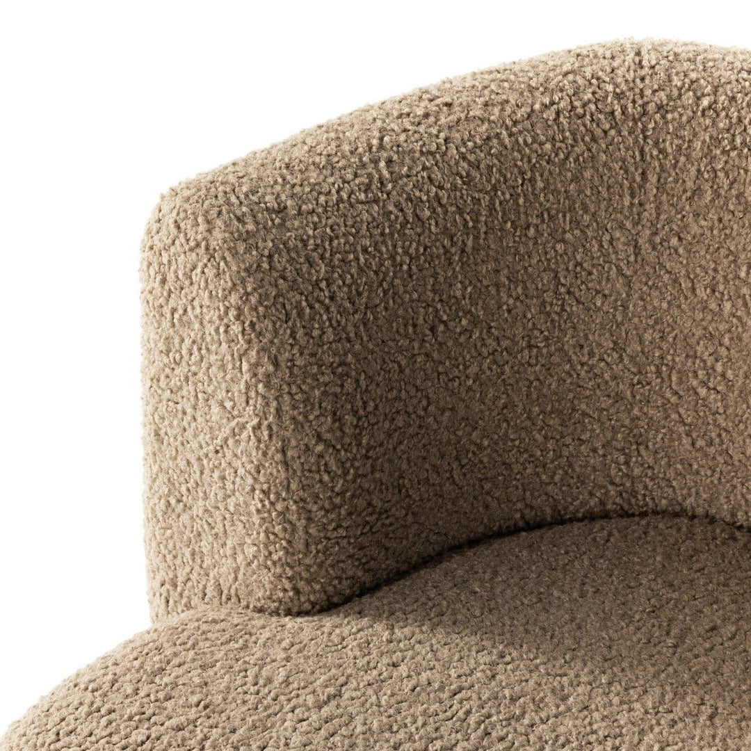 Talbot Swivel Chair - Sheepskin Camel