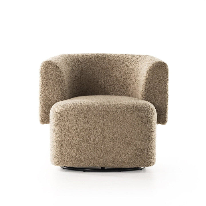 Talbot Swivel Chair - Sheepskin Camel