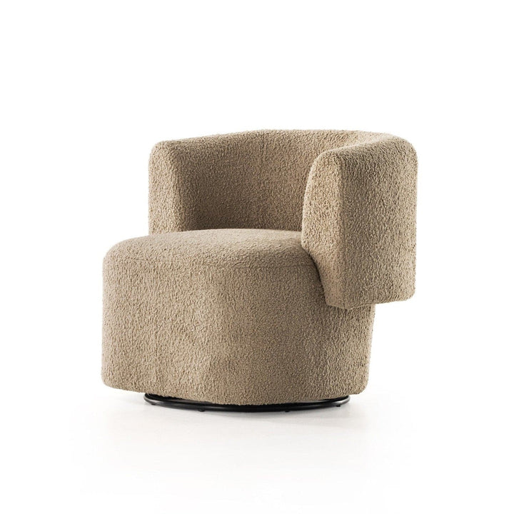 Talbot Swivel Chair - Sheepskin Camel