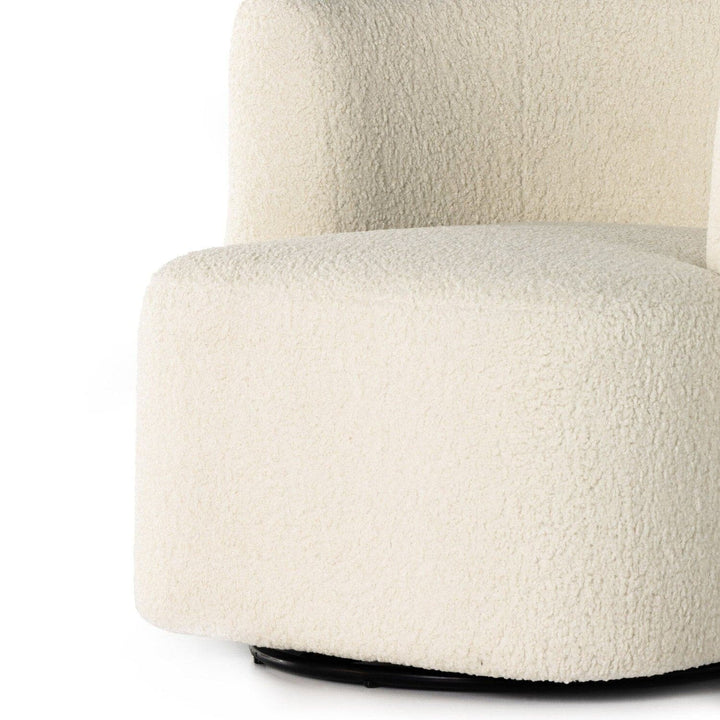 Talbot Swivel Chair - Sheepskin Natural