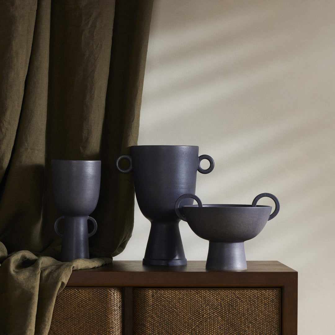 Anika Vase - Matte Black Ceramic