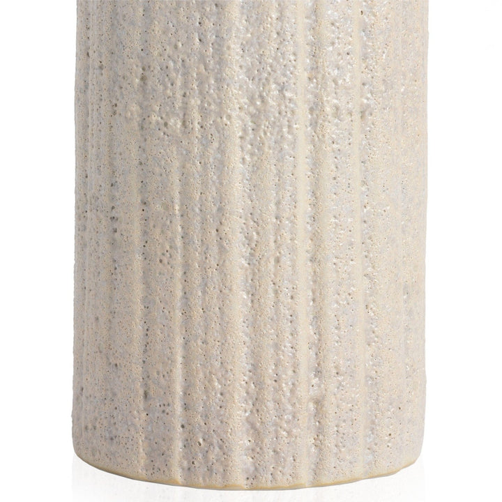 Cascade Small Vase - Eggshell White Ceramic