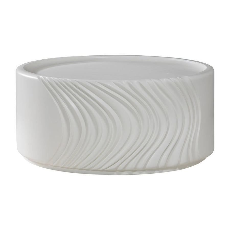 Coffee Tables Volante Round Drum Cocktail Table - Ivory