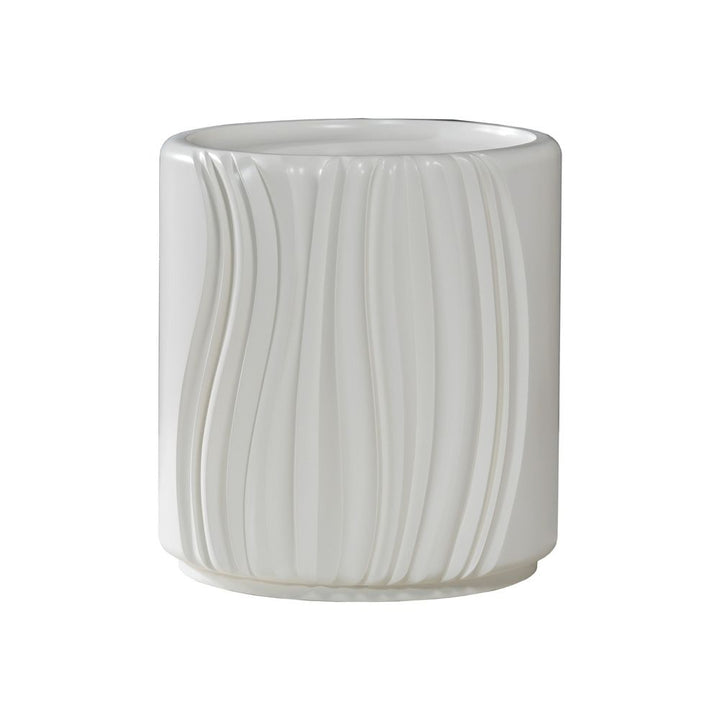 Side Tables Volante Round Drum End Table - Ivory