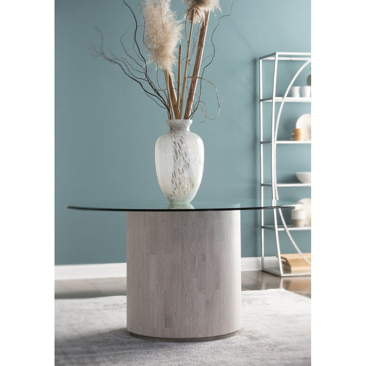 Dining Tables Cassio Round Dining Table - Creamy White