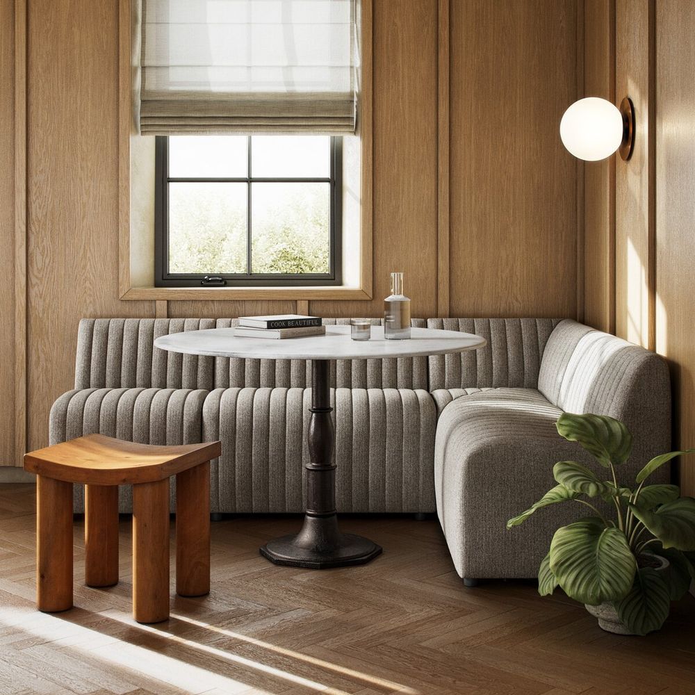 Banquettes Alexander Dining Banquette - Corner Chair - Orly Natural - Open Box