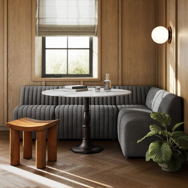 Banquettes Make Your Own: Alexander Dining Banquette - Chair - Fiqa Boucle Charcoal
