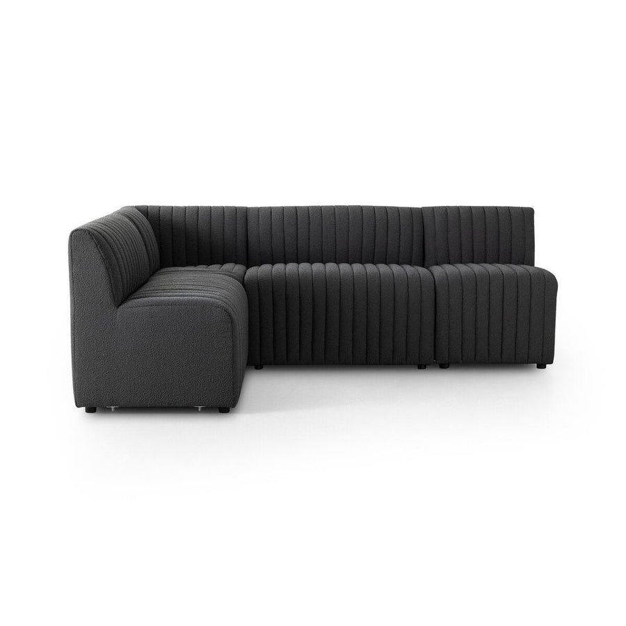 Banquettes Make Your Own: Alexander Dining Banquette - Chair - Fiqa Boucle Charcoal
