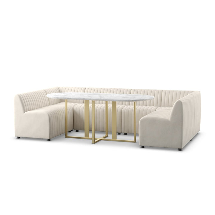 Donovan Dining Banquette, U Shape - 119.5" - Capri Oatmeal