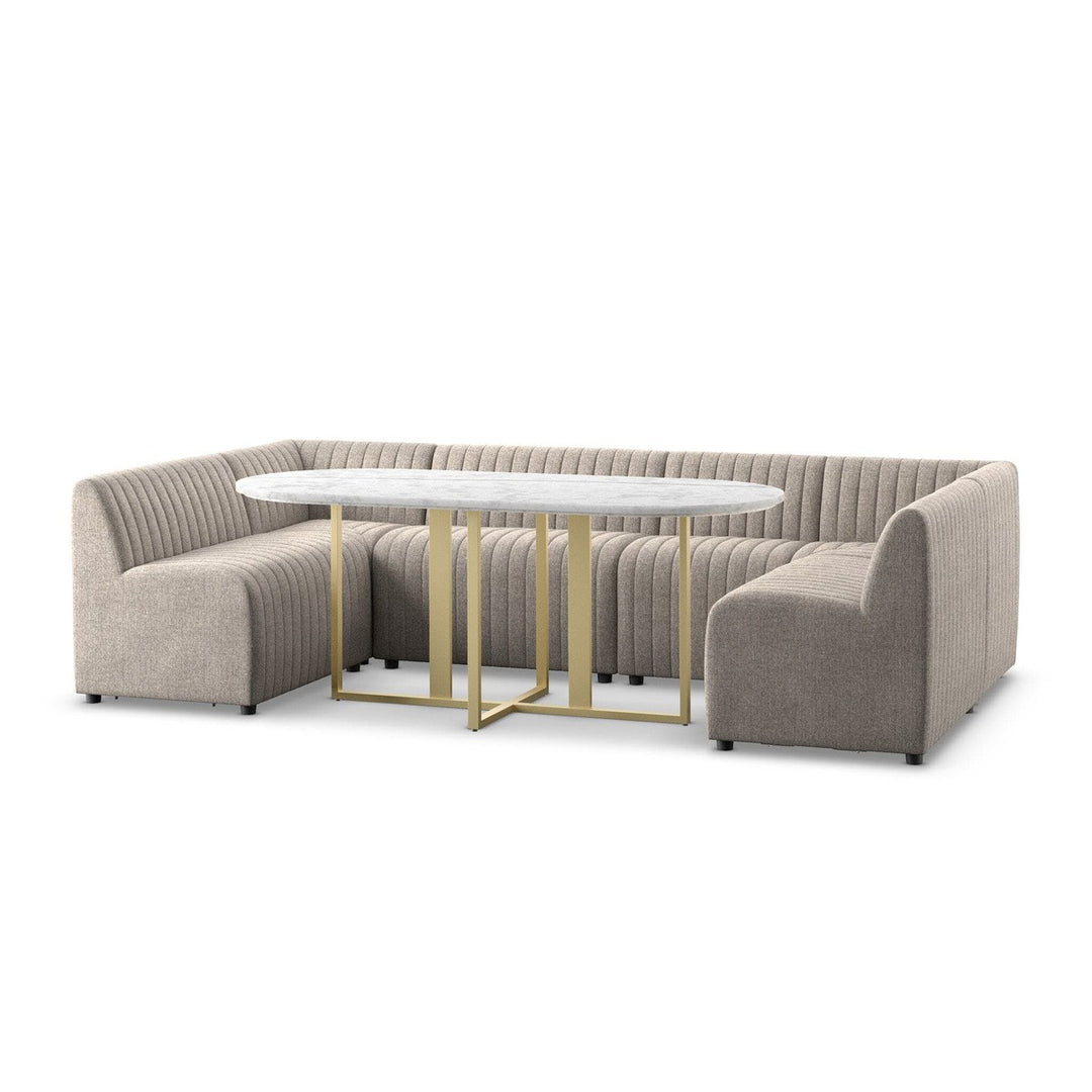 Alexander Dining Banquette, U Shape - Orly Natural - 119.5"