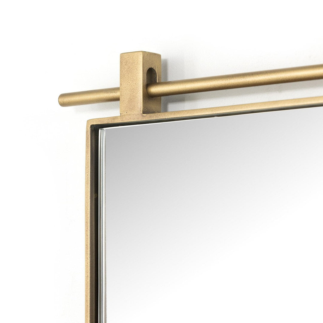 Chino Small Arch Mirror - Antique Brass