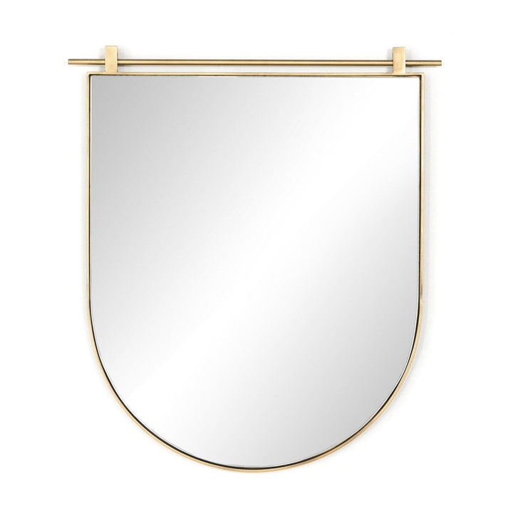 Chino Small Arch Mirror - Antique Brass