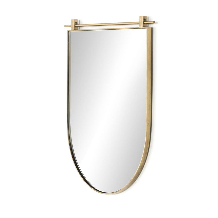 Chino Small Arch Mirror - Antique Brass