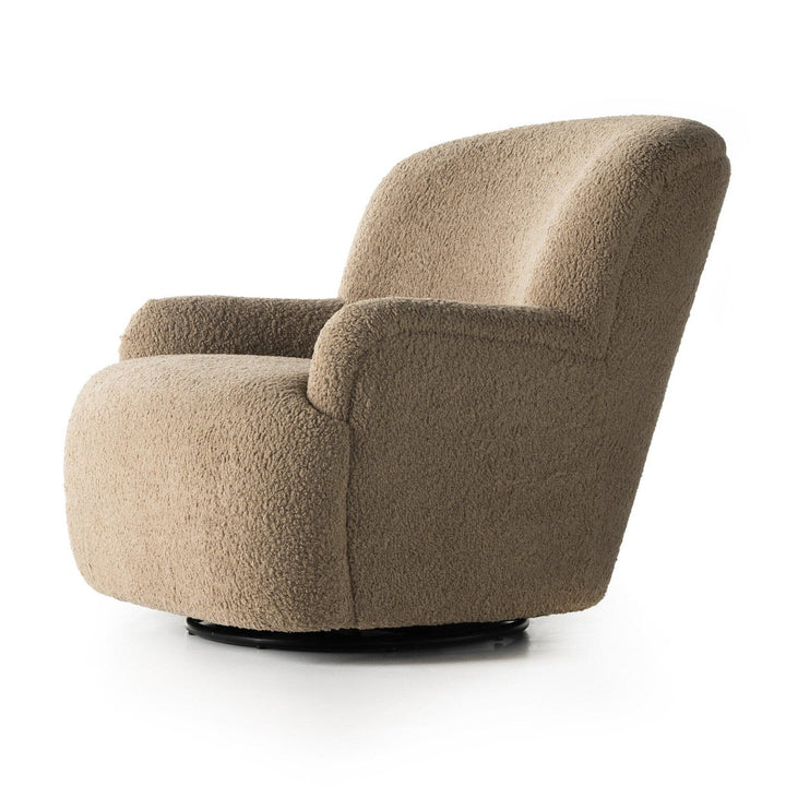 Kaden Swivel Chair - Sheepskin Camel