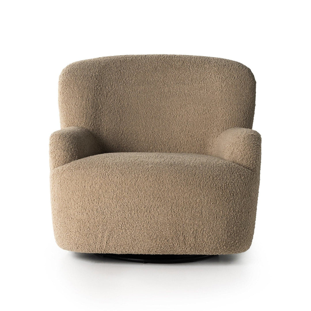 Kaden Swivel Chair - Sheepskin Camel